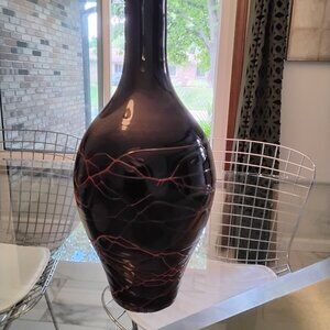 Vase black, orange